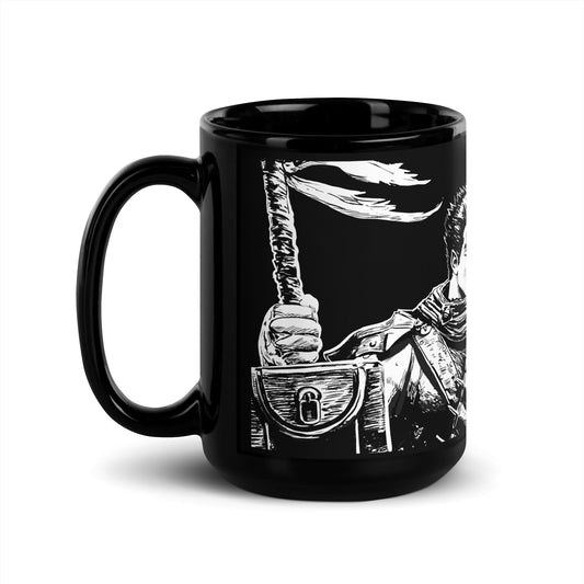 Guts & Griffith - Black Glossy Mug - Alves Art Studio