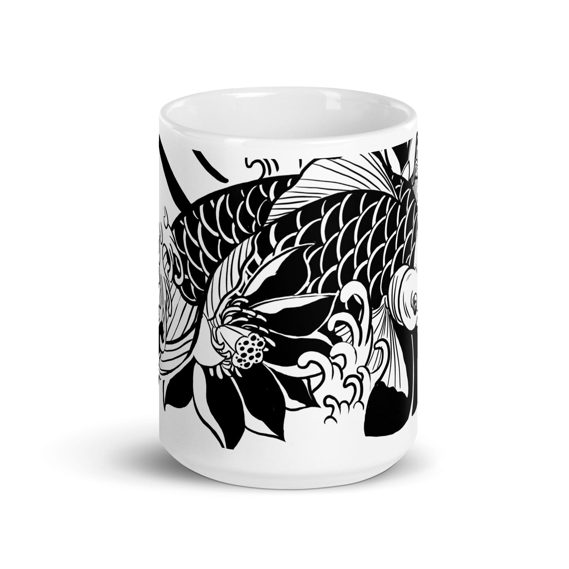 Koi - White glossy mug - Alves Art Studio