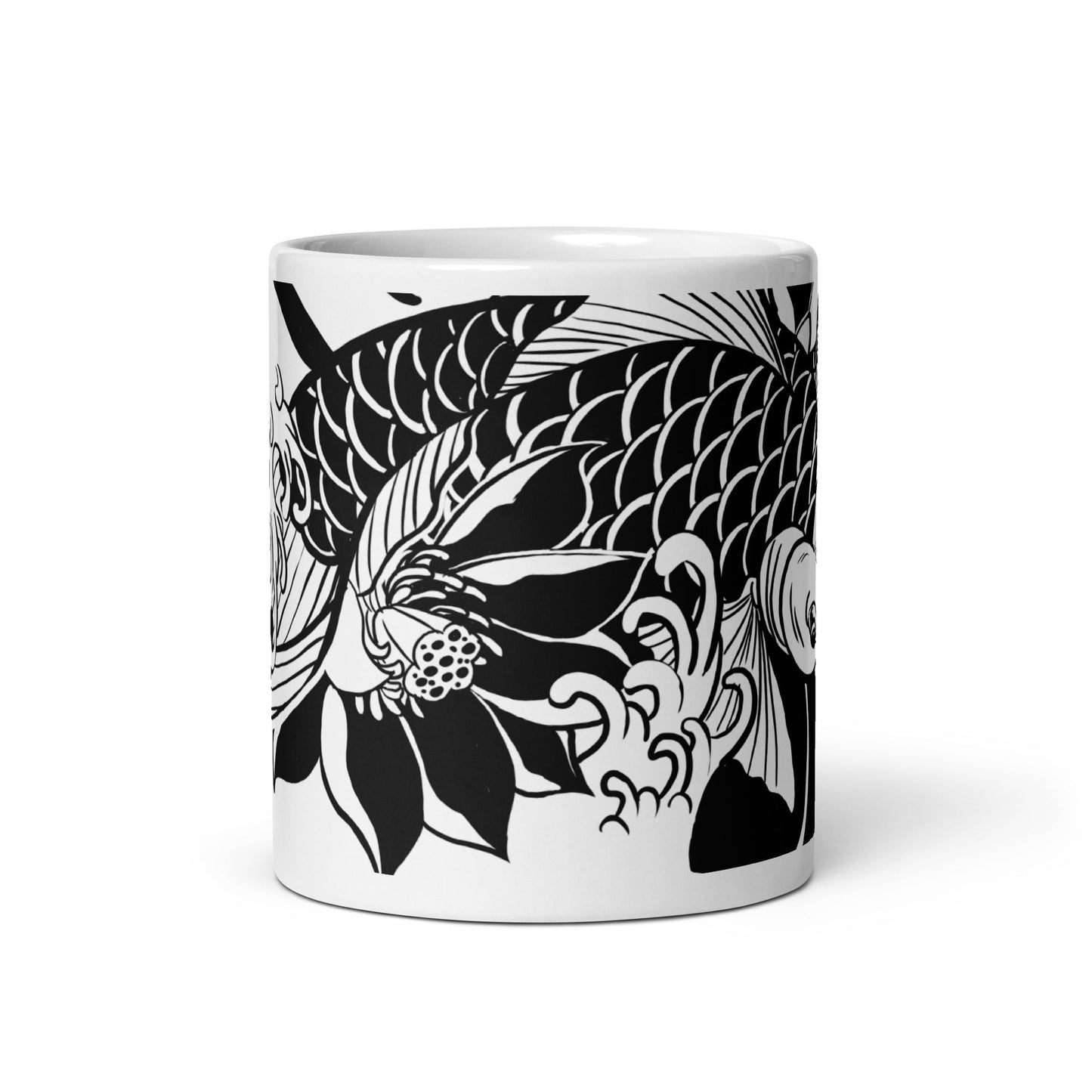 Koi - White glossy mug - Alves Art Studio