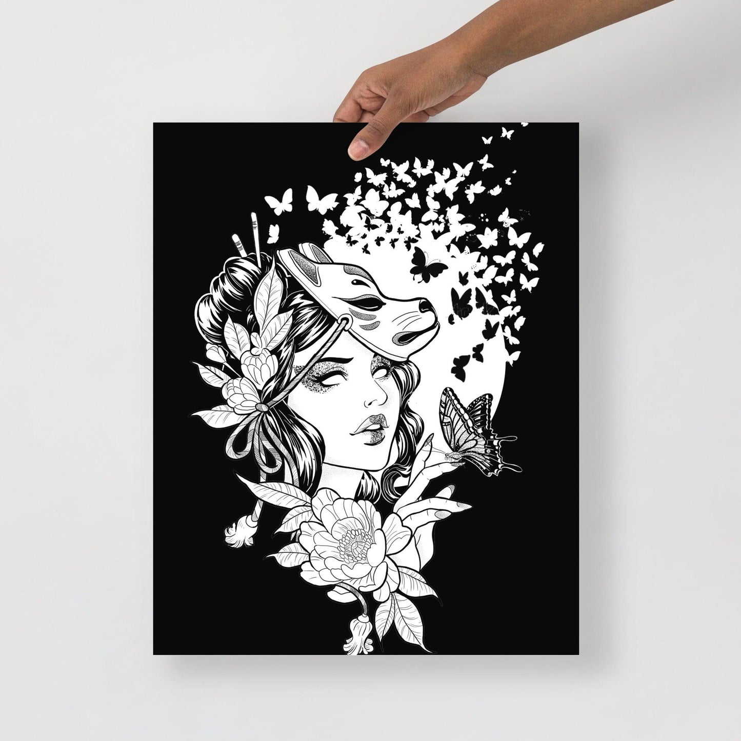 Lady Butterfly - Poster - Alves Art Studio