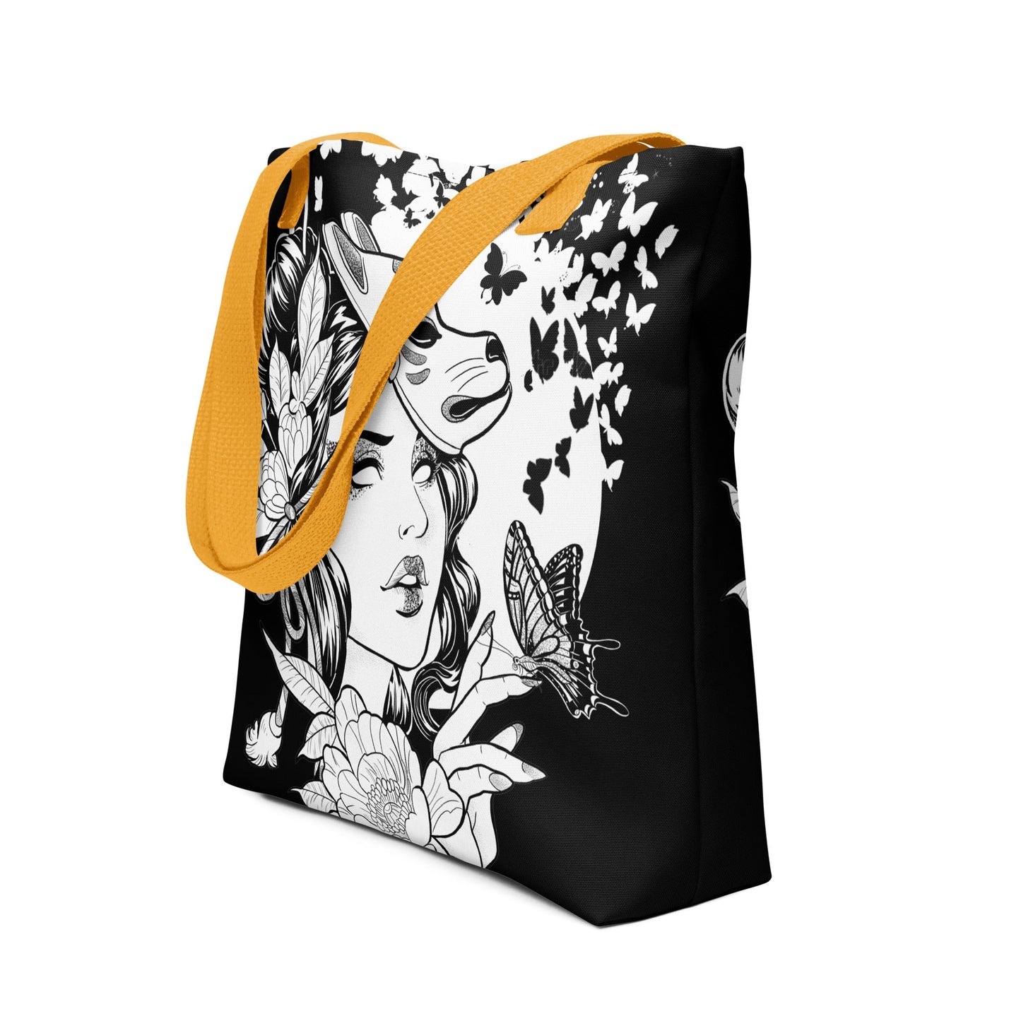 Lady Butterfly - Tote bag - Alves Art Studio