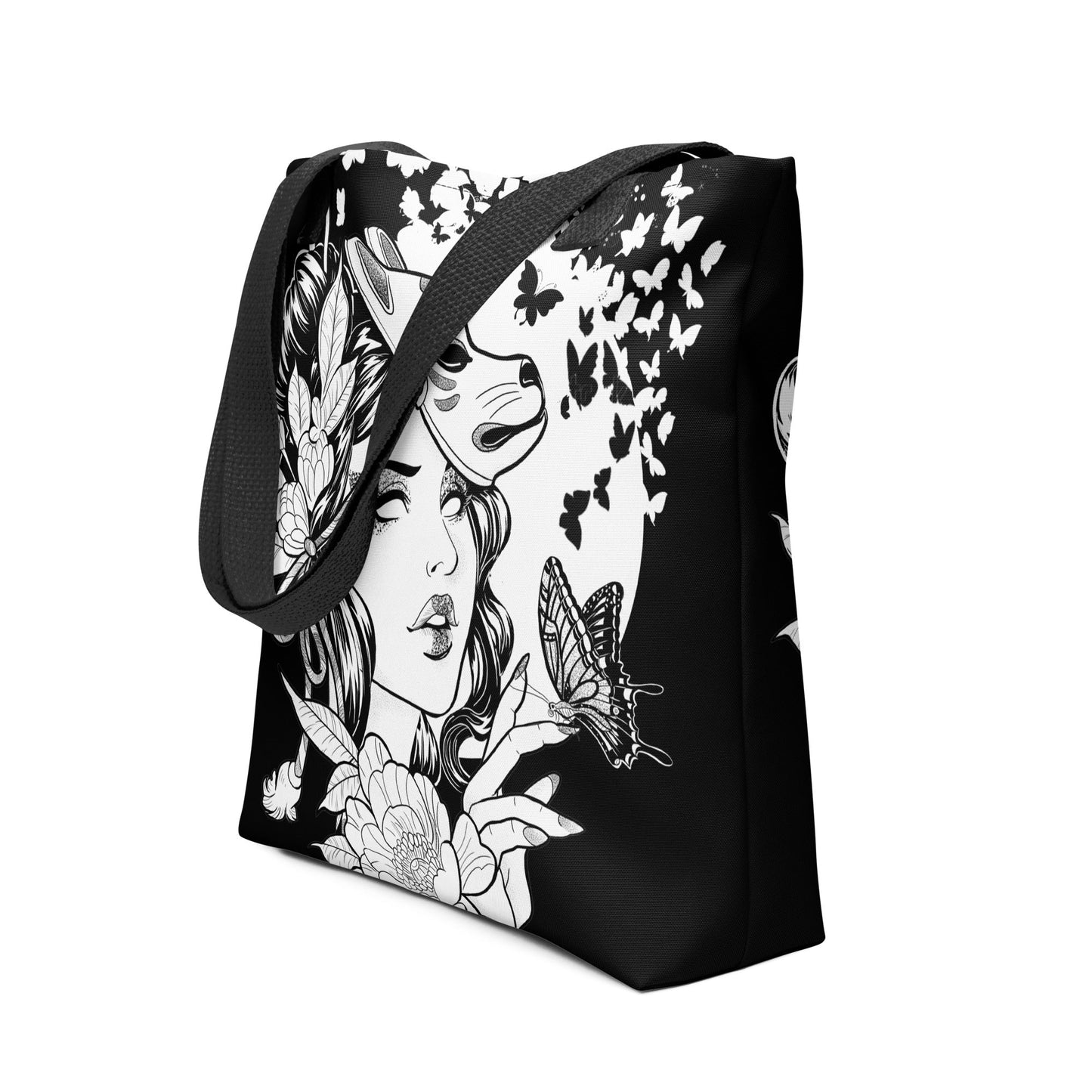 Lady Butterfly - Tote bag - Alves Art Studio