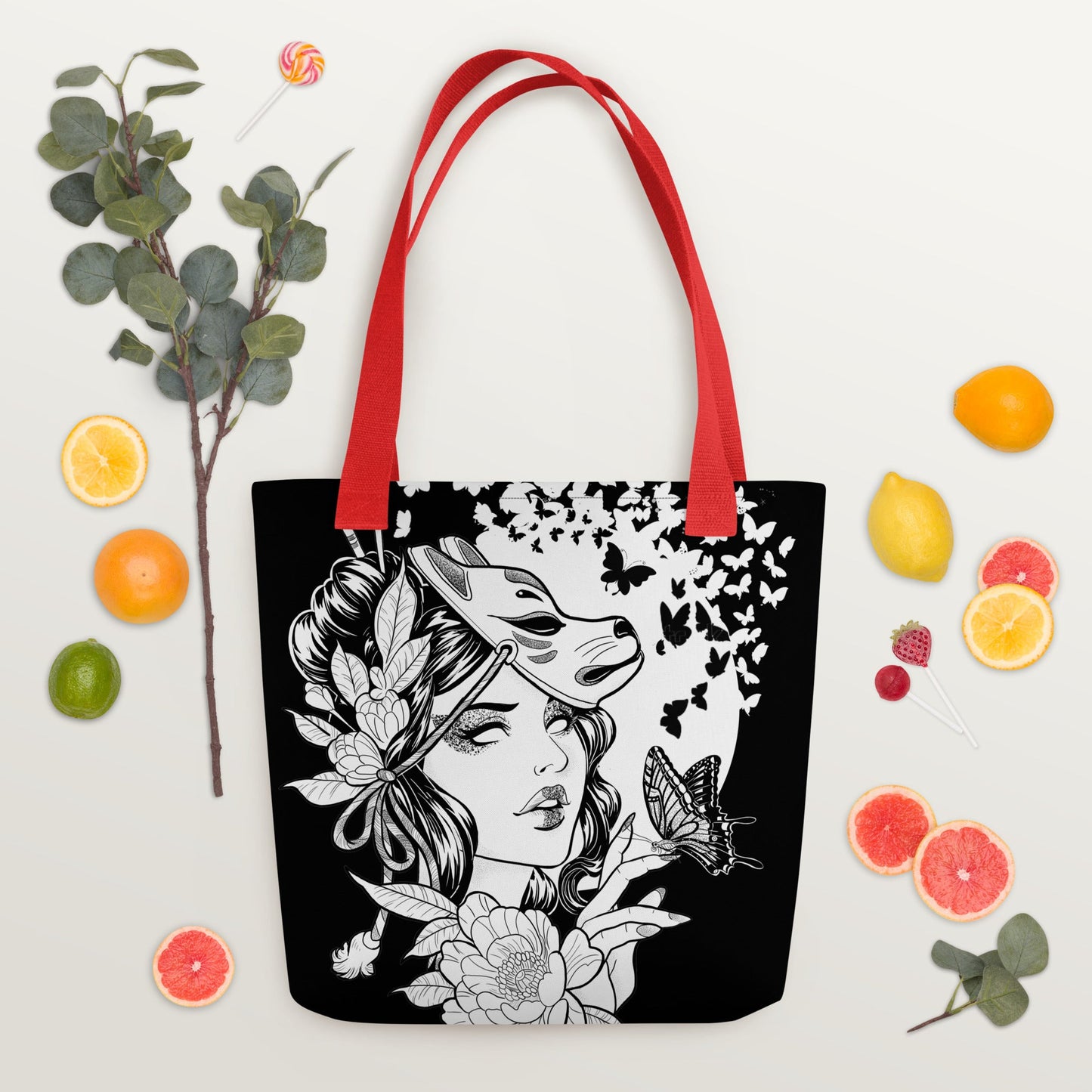 Lady Butterfly - Tote bag - Alves Art Studio