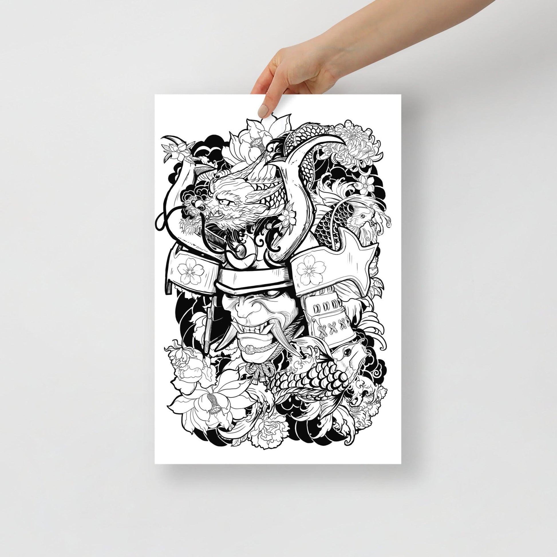 Oni Tattoo - Poster - Alves Art Studio