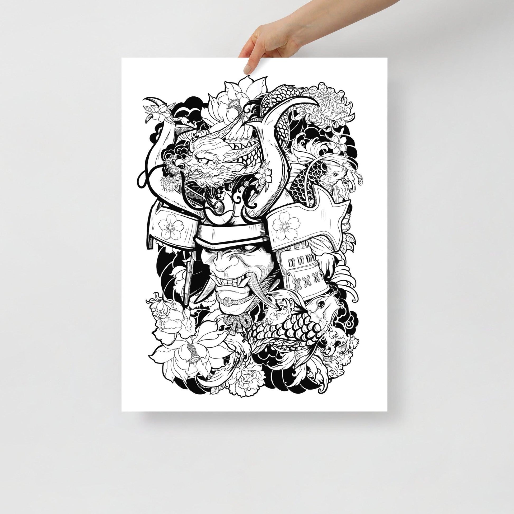 Oni Tattoo - Poster - Alves Art Studio