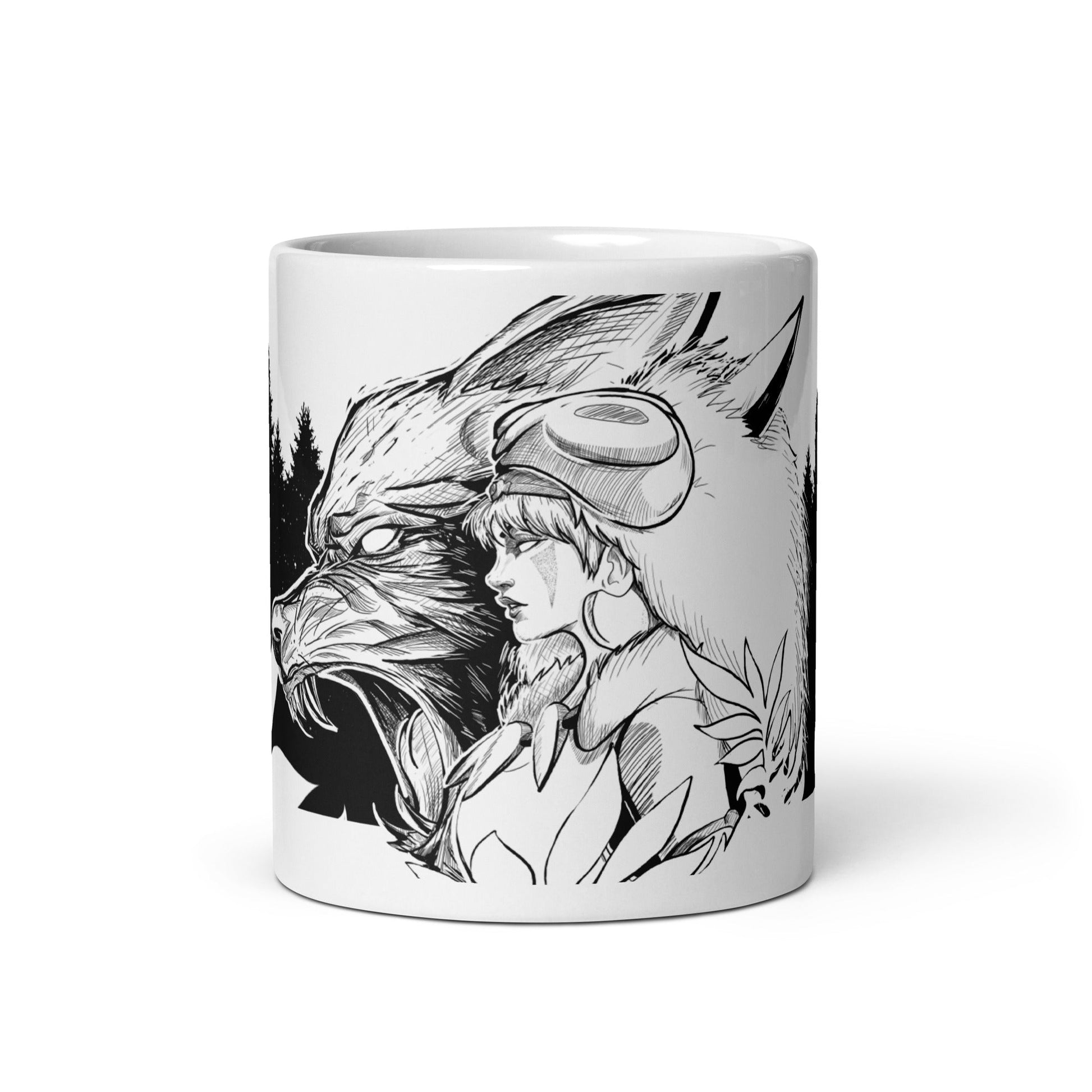 Princess - White glossy mug - Alves Art Studio