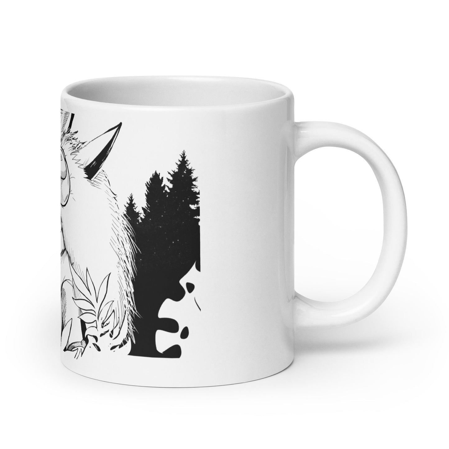 Princess - White glossy mug - Alves Art Studio