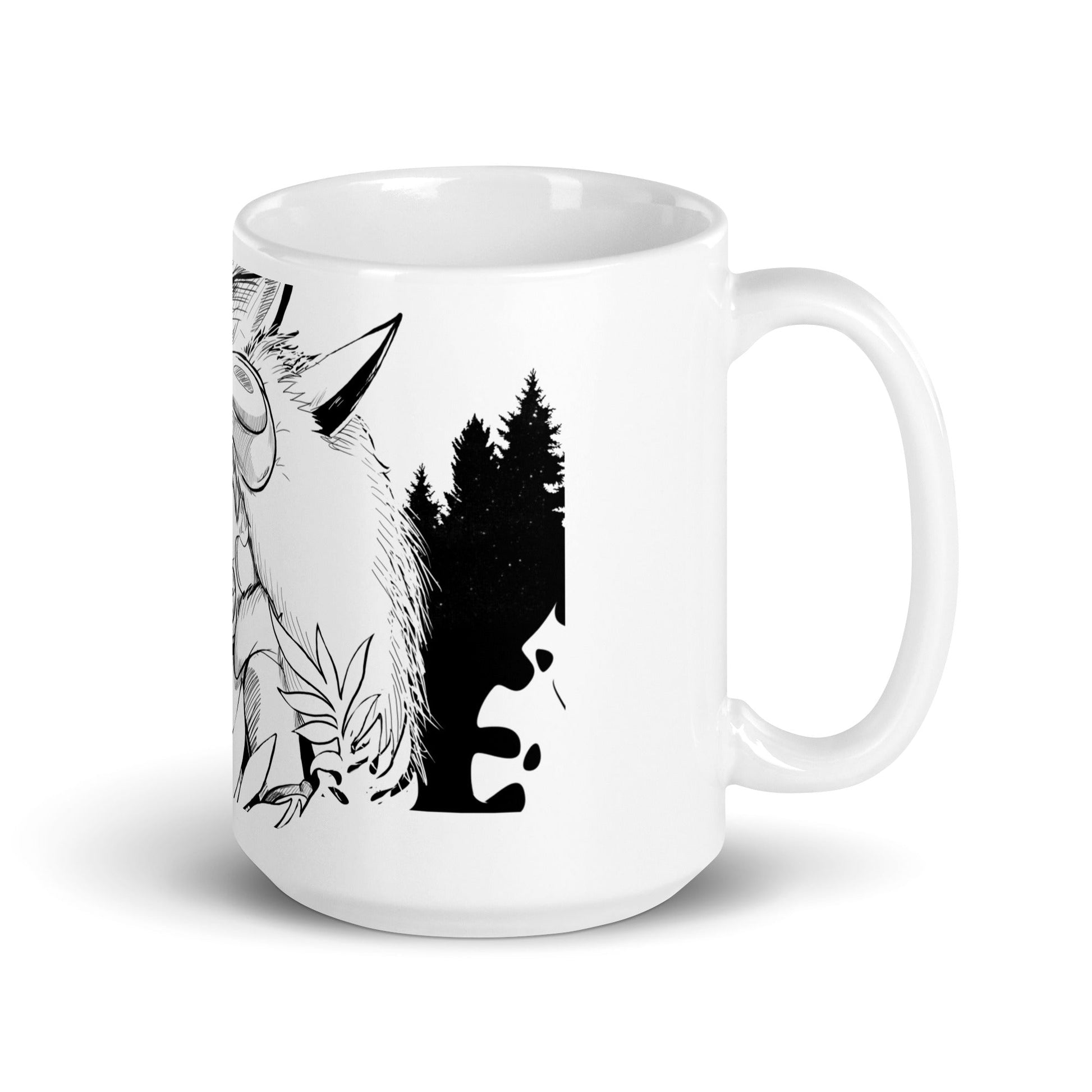 Princess - White glossy mug - Alves Art Studio