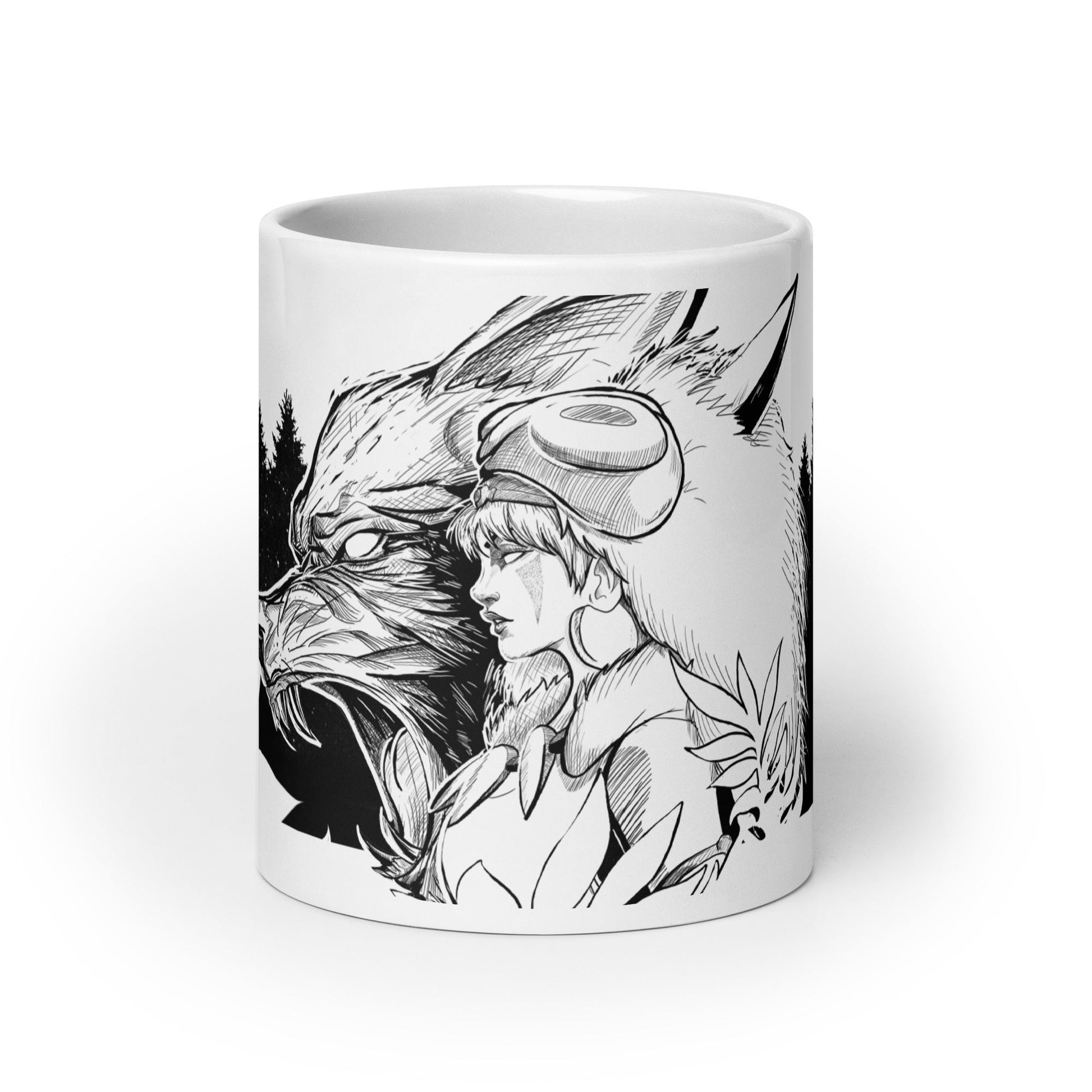 Princess - White glossy mug - Alves Art Studio