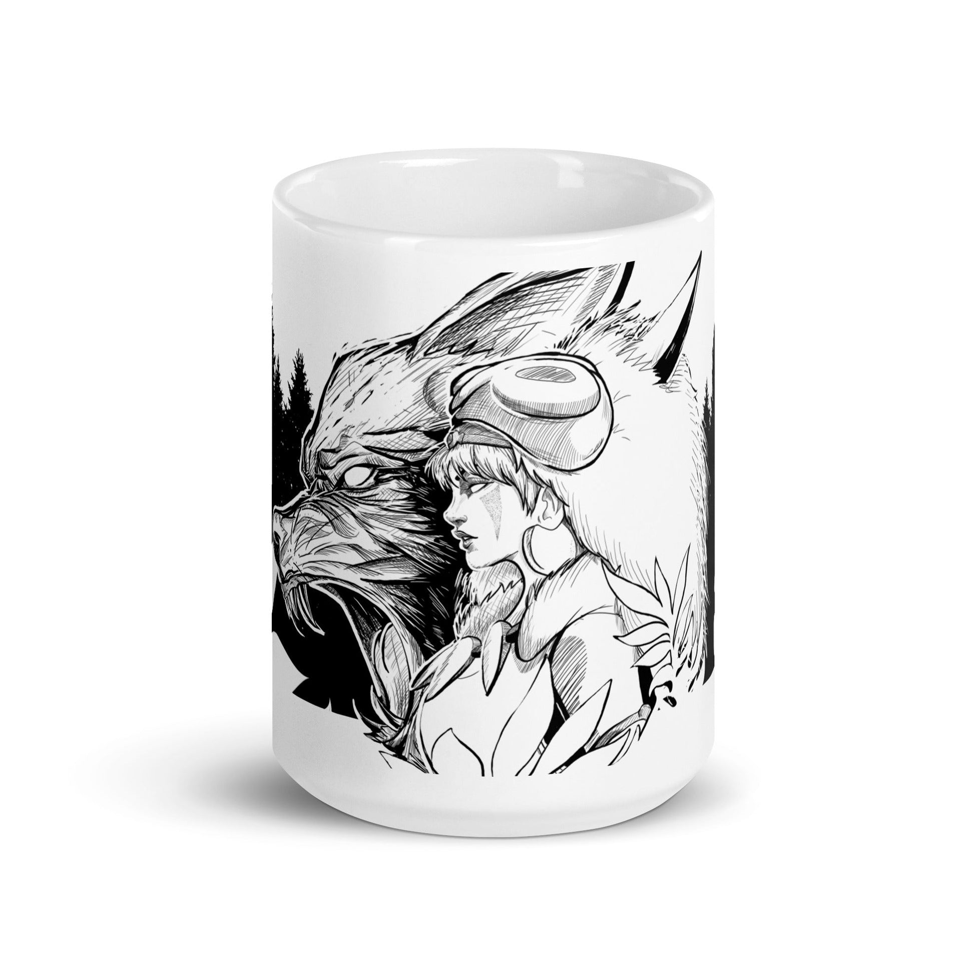 Princess - White glossy mug - Alves Art Studio