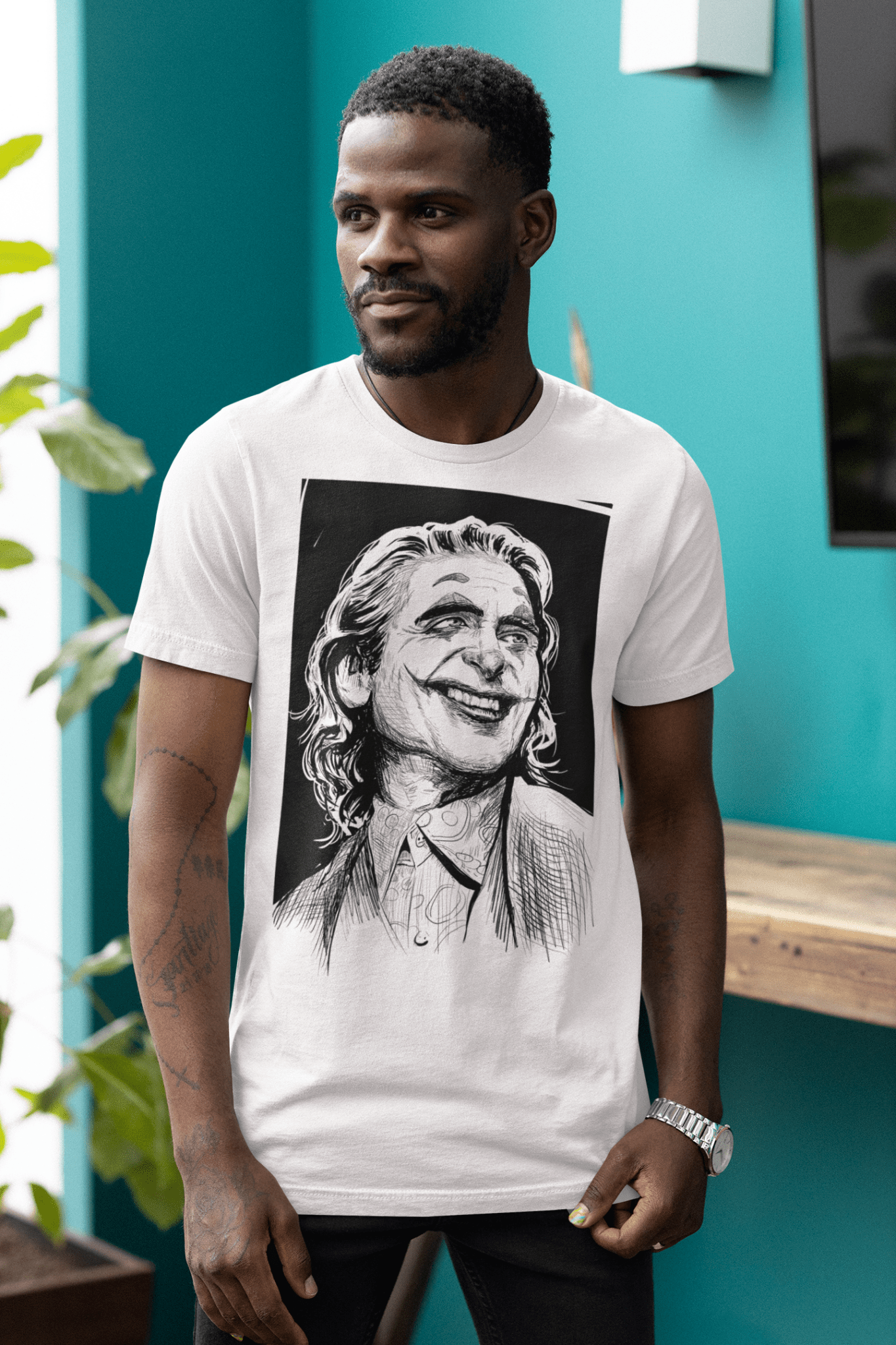 Put on a happy face - Unisex t-shirt - Alves Art Studio