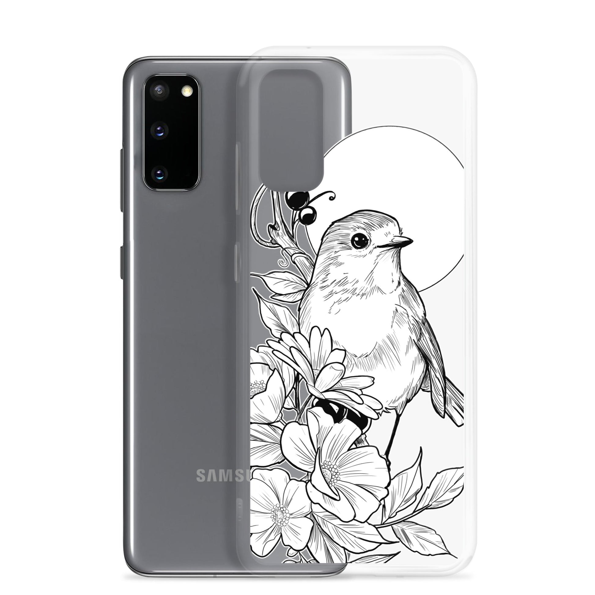 Sparrow - Clear Case for Samsung® - Alves Art Studio