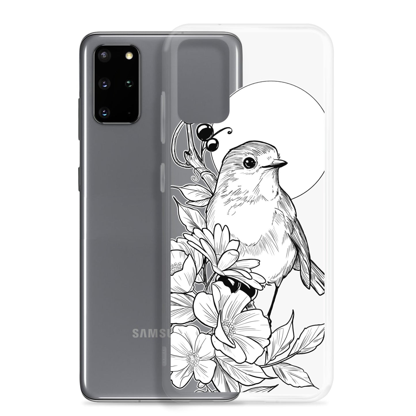 Sparrow - Clear Case for Samsung® - Alves Art Studio