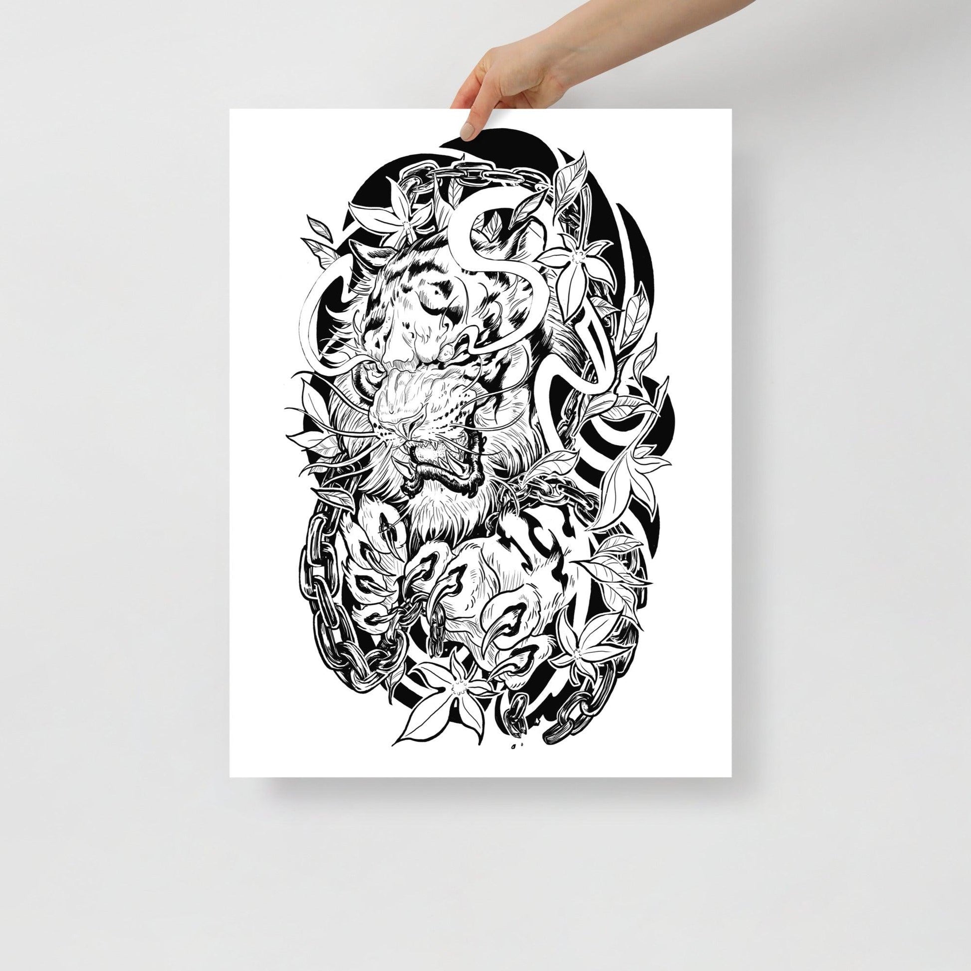 Tiger Tattoo - Poster - Alves Art Studio