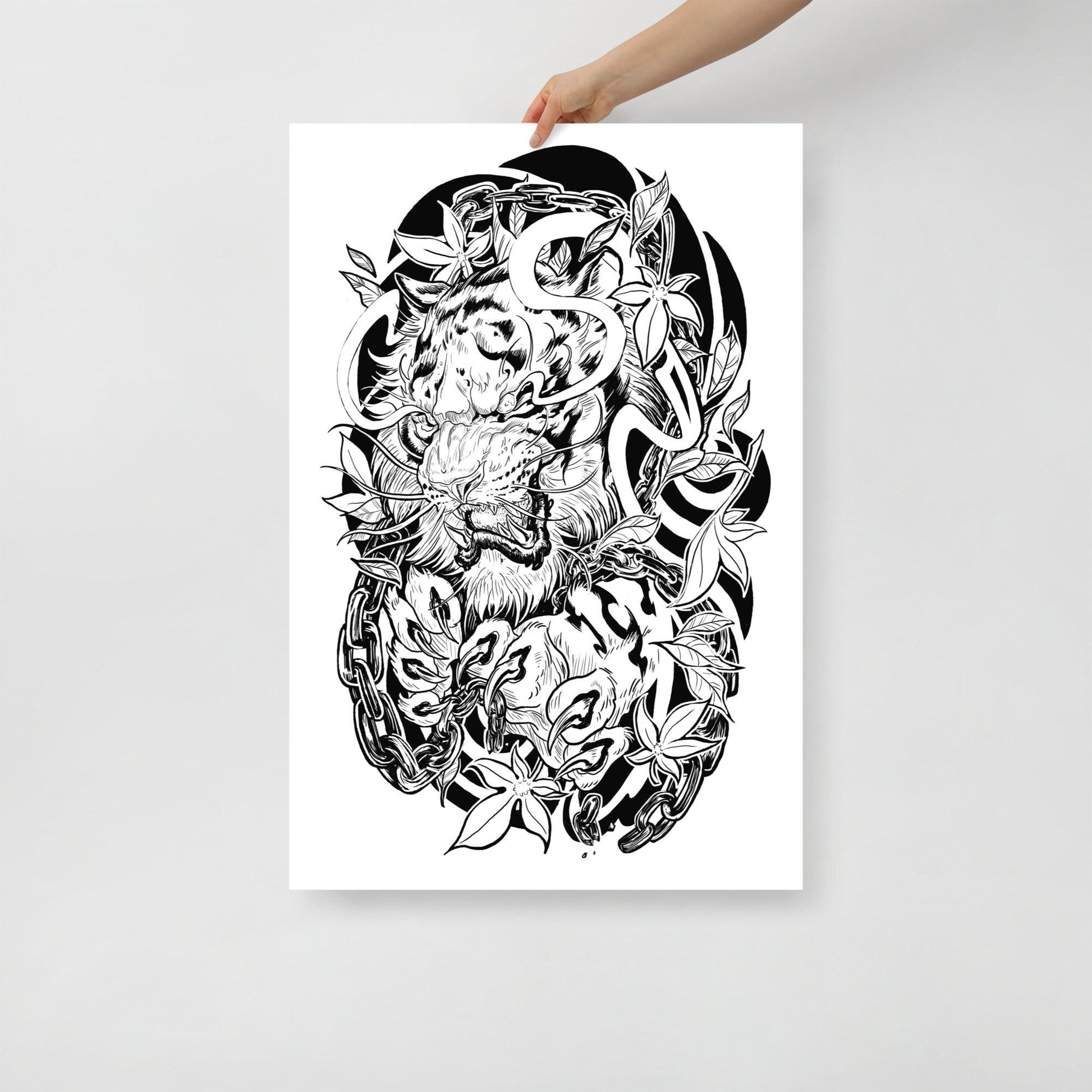 Tiger Tattoo - Poster - Alves Art Studio