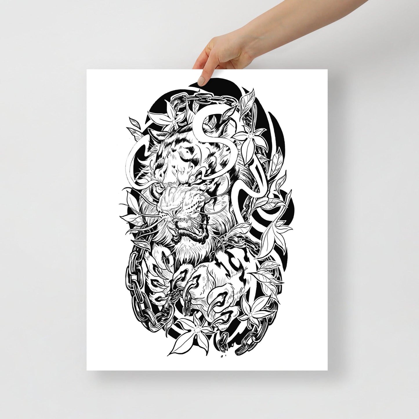 Tiger Tattoo - Poster - Alves Art Studio